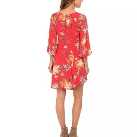 Free People Women's Eyes On You Floral Print Trapeze Dress Size 4 - Picture 3 of 13
